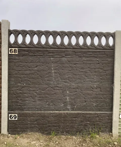 Betónový plot Stanislava, vzor 68-69
