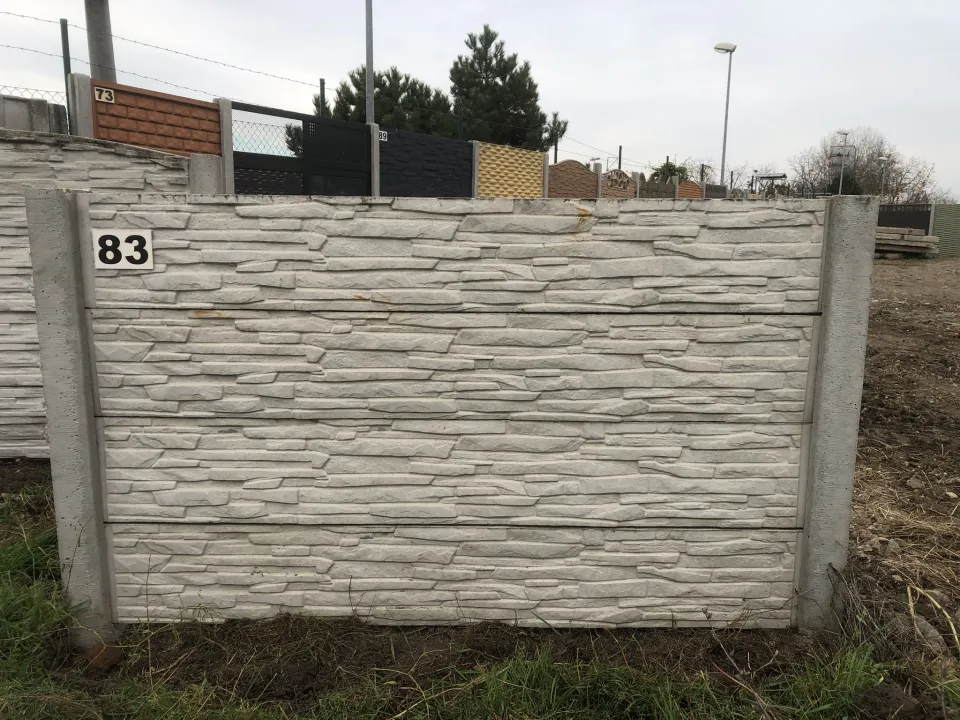Betónový plot Zdenka, vzor 83